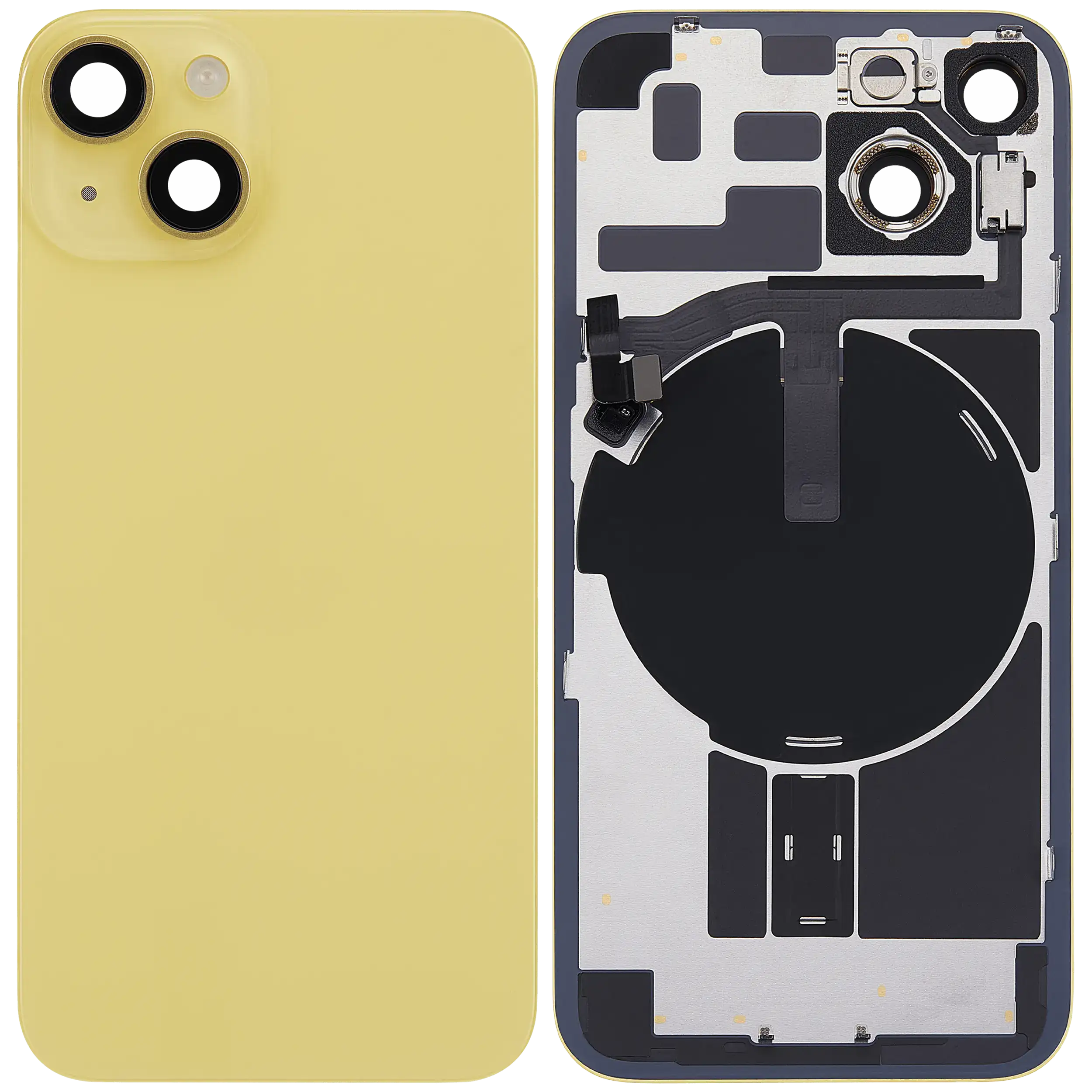 Original Apple-Ausbau A gebraucht – iPhone 14 Backcover Gelb