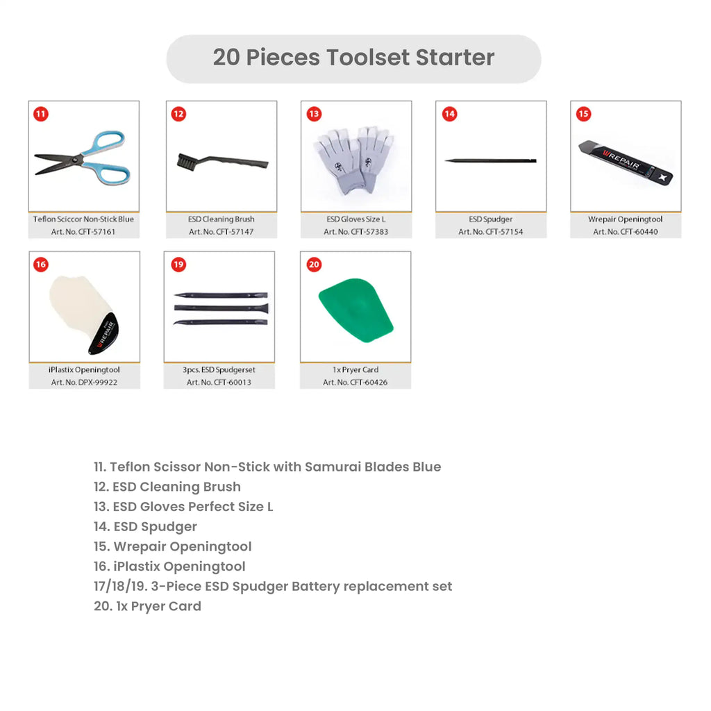 20-piece Starter Tool Set (Wrepair)
