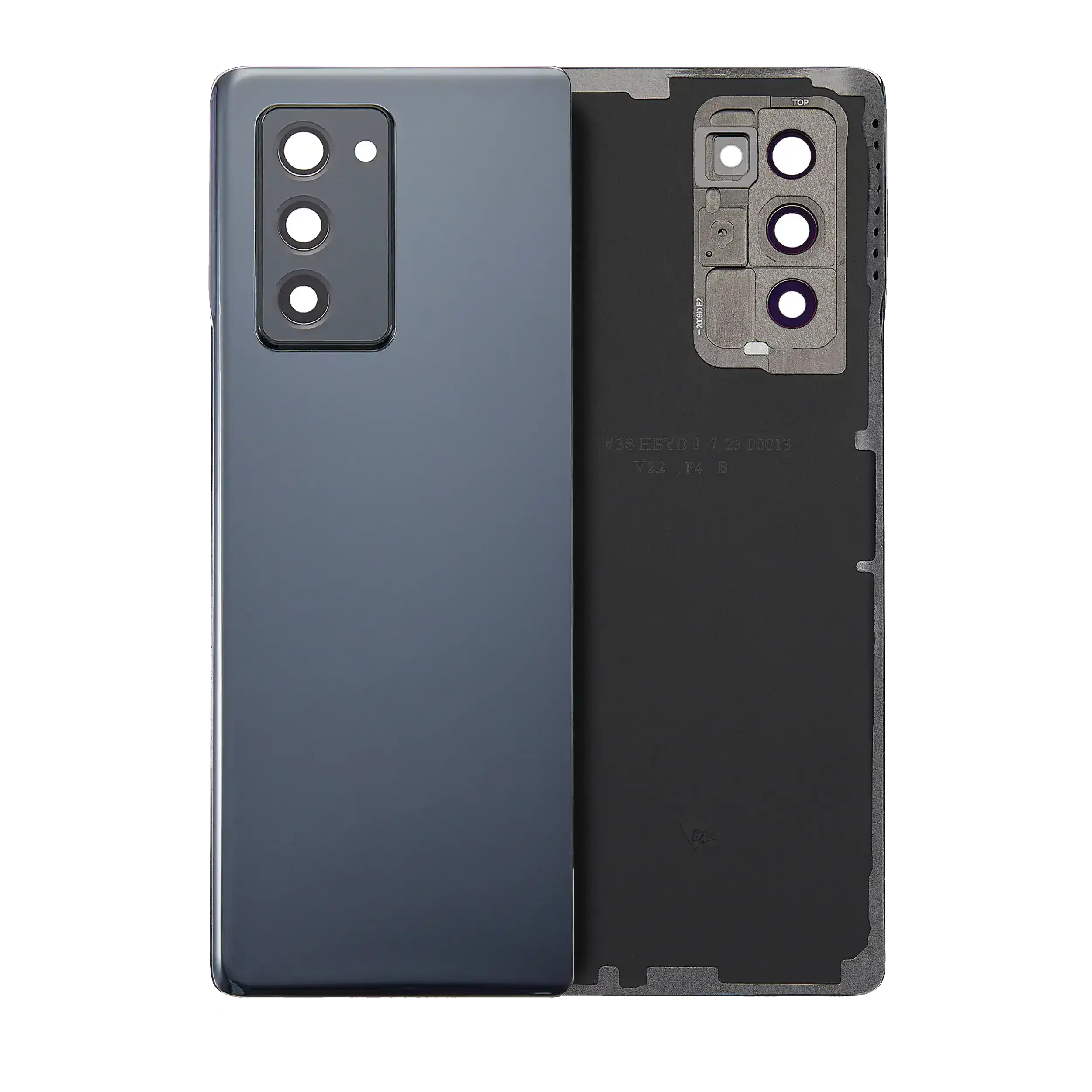 Back cover with camera lens for Samsung Galaxy Z Fold 2 5G (Service Pack) (Mystic Black)