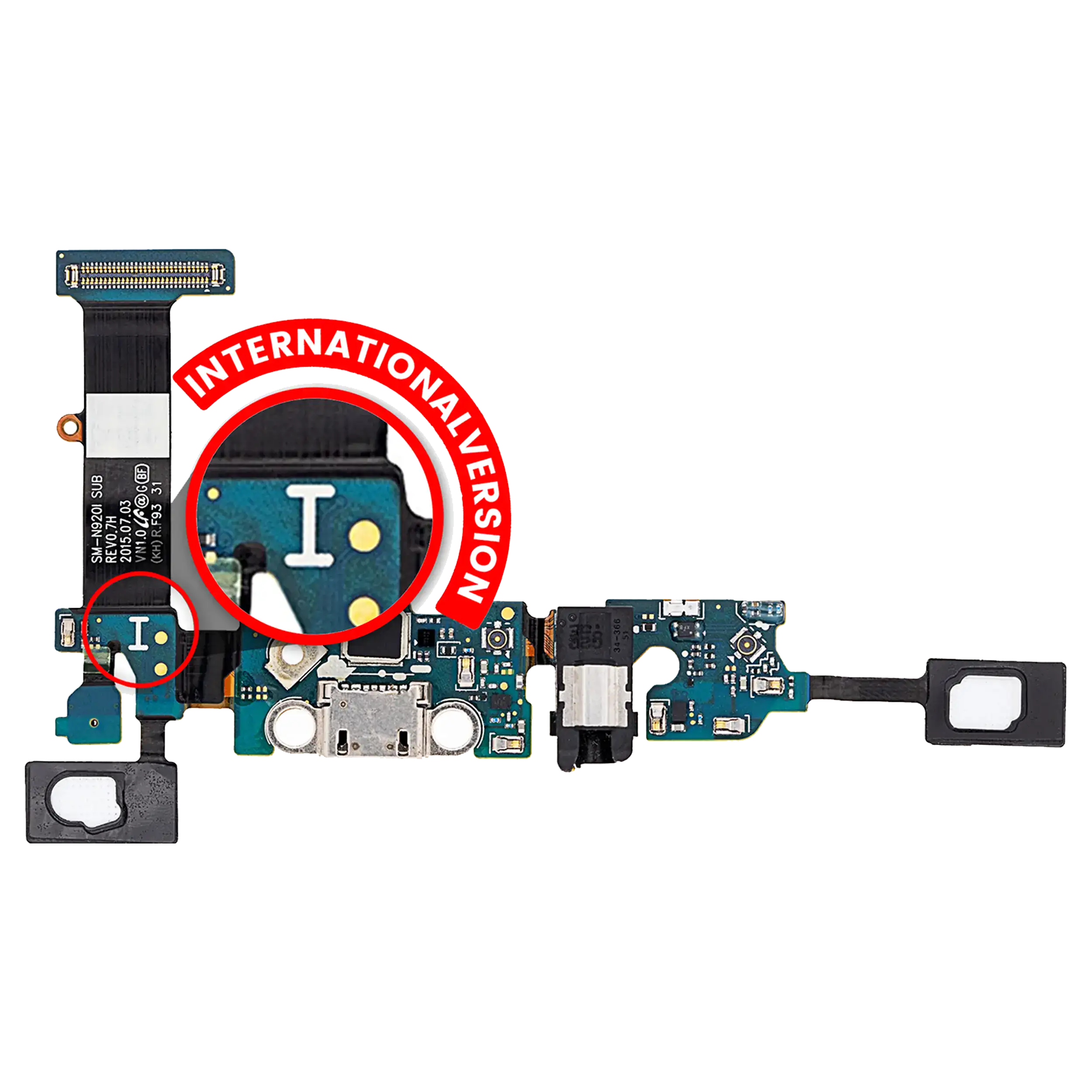 Ladebuchse-Flexkabel für Samsung Galaxy Note 5 (N920I) (Internationale Version)