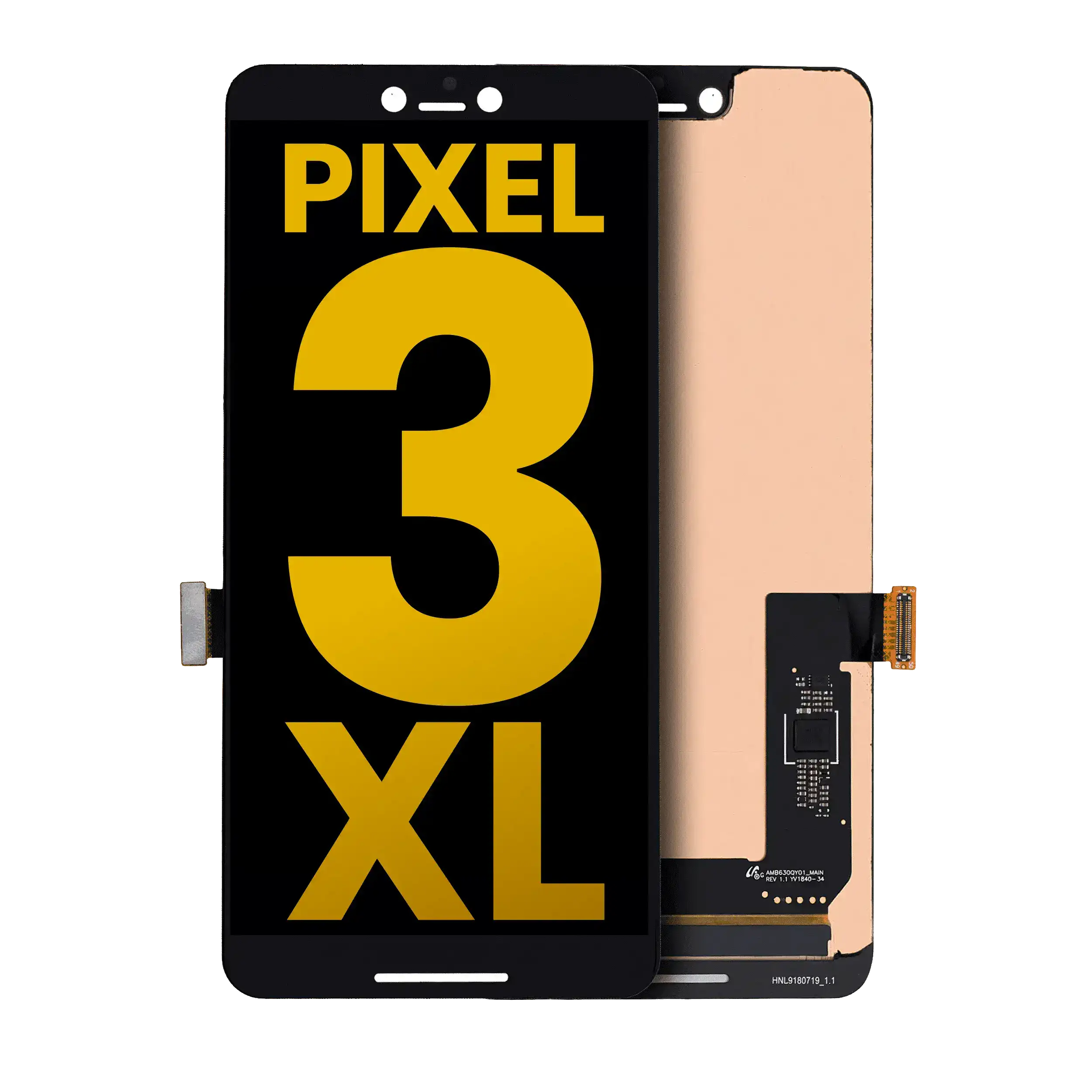 OLED-Display ohne Rahmen für Google Pixel 3 XL (Refurbished) (Alle Farben)