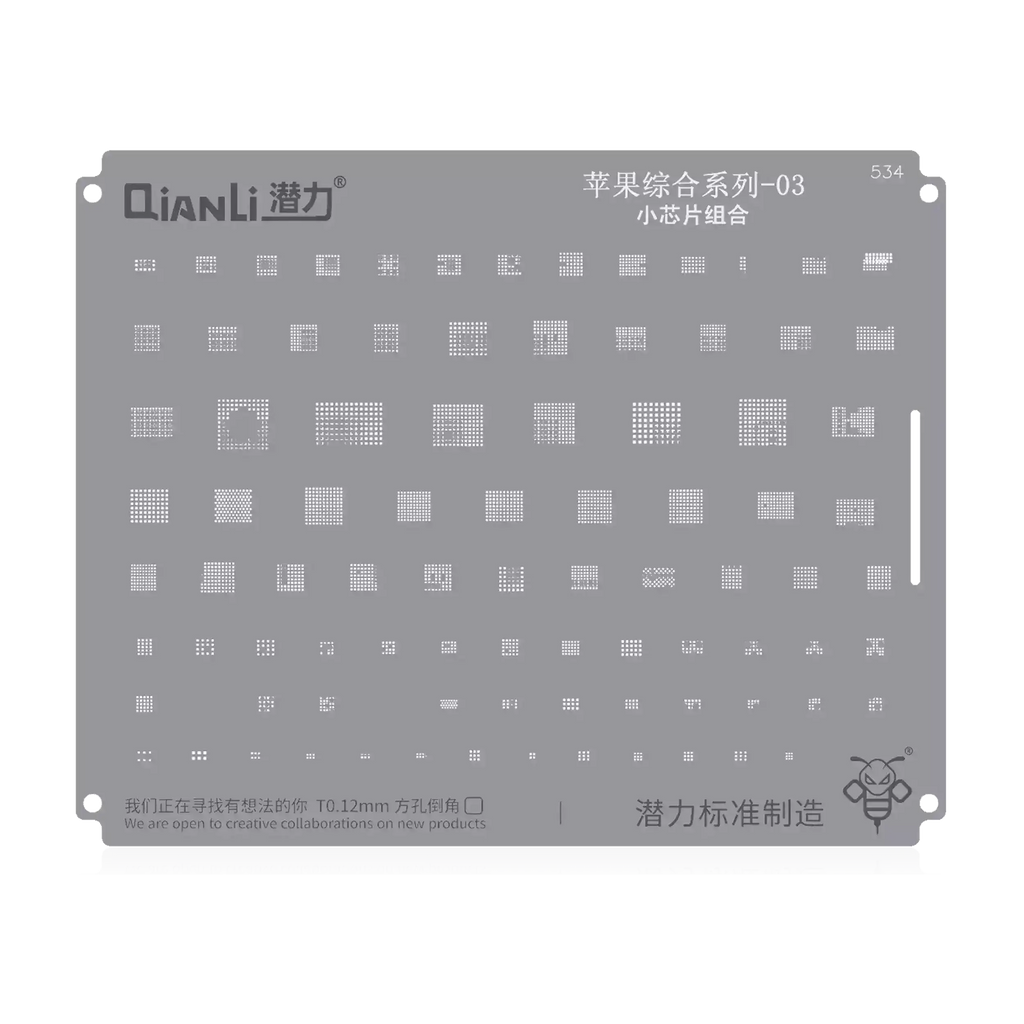 Bumblebee Stencil (QS534) Apple CPU 03 Small Chips Set