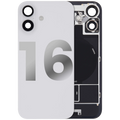 Backcover mit MagSafe, NFC & Blitz-Flexkabel für iPhone 16, Weiß, OEM Pull B