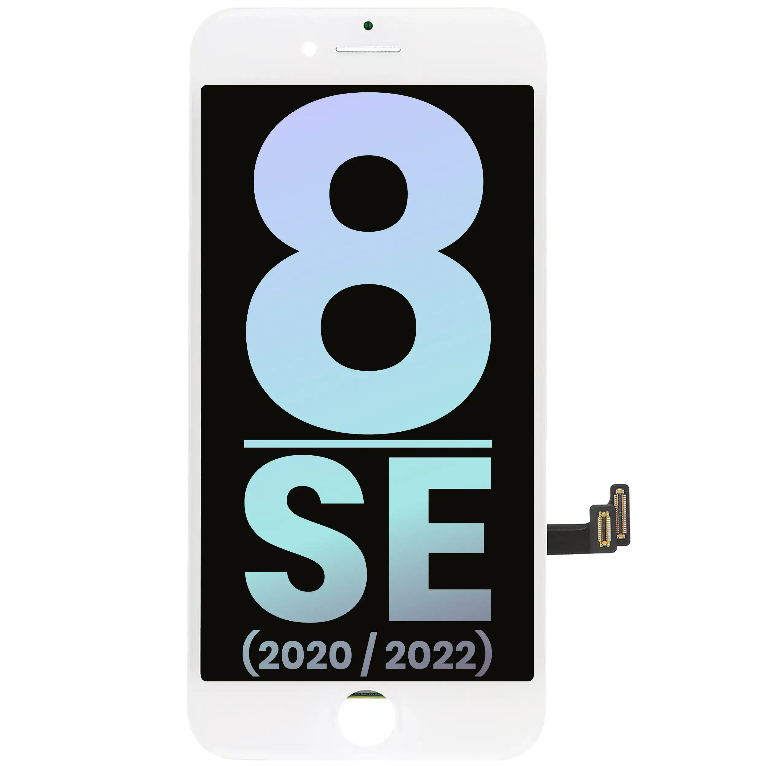 LCD-Display für iPhone 8 / SE (2020 / 2022) (Service Pack) (Silber)