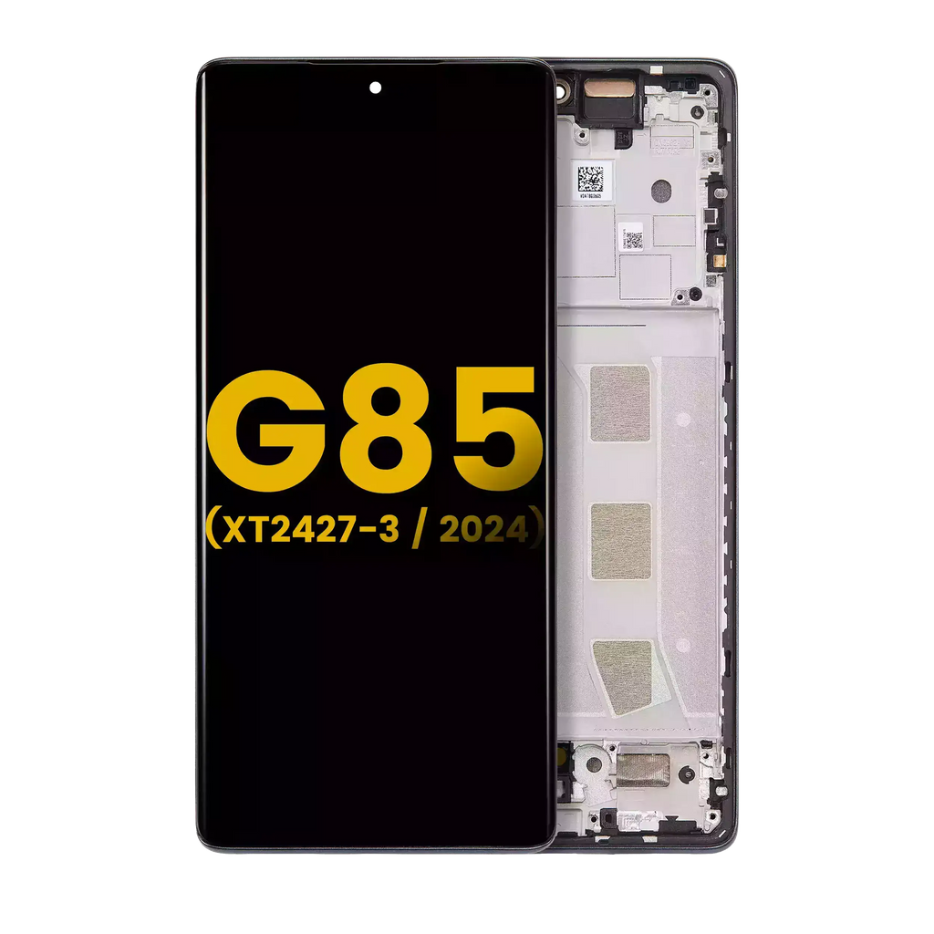 OLED-Display mit Rahmen für Moto G85 Refurbished Urban Grey