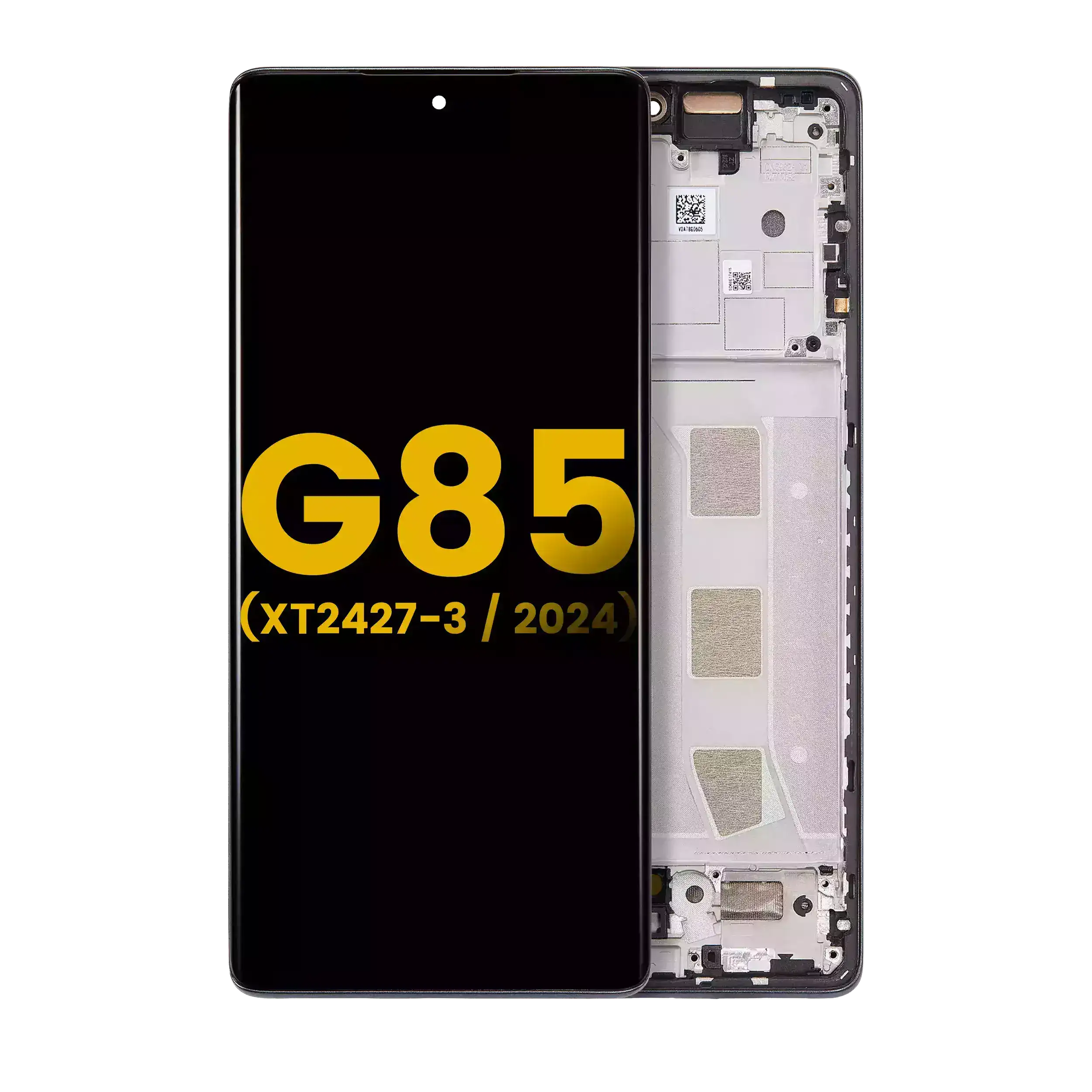 OLED-Display mit Rahmen für Moto G85 Refurbished Urban Grey