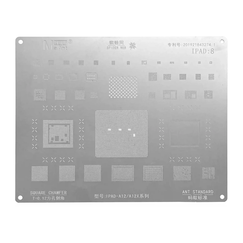 BGA Reballing-Schablone für iPad 8 / Air 2