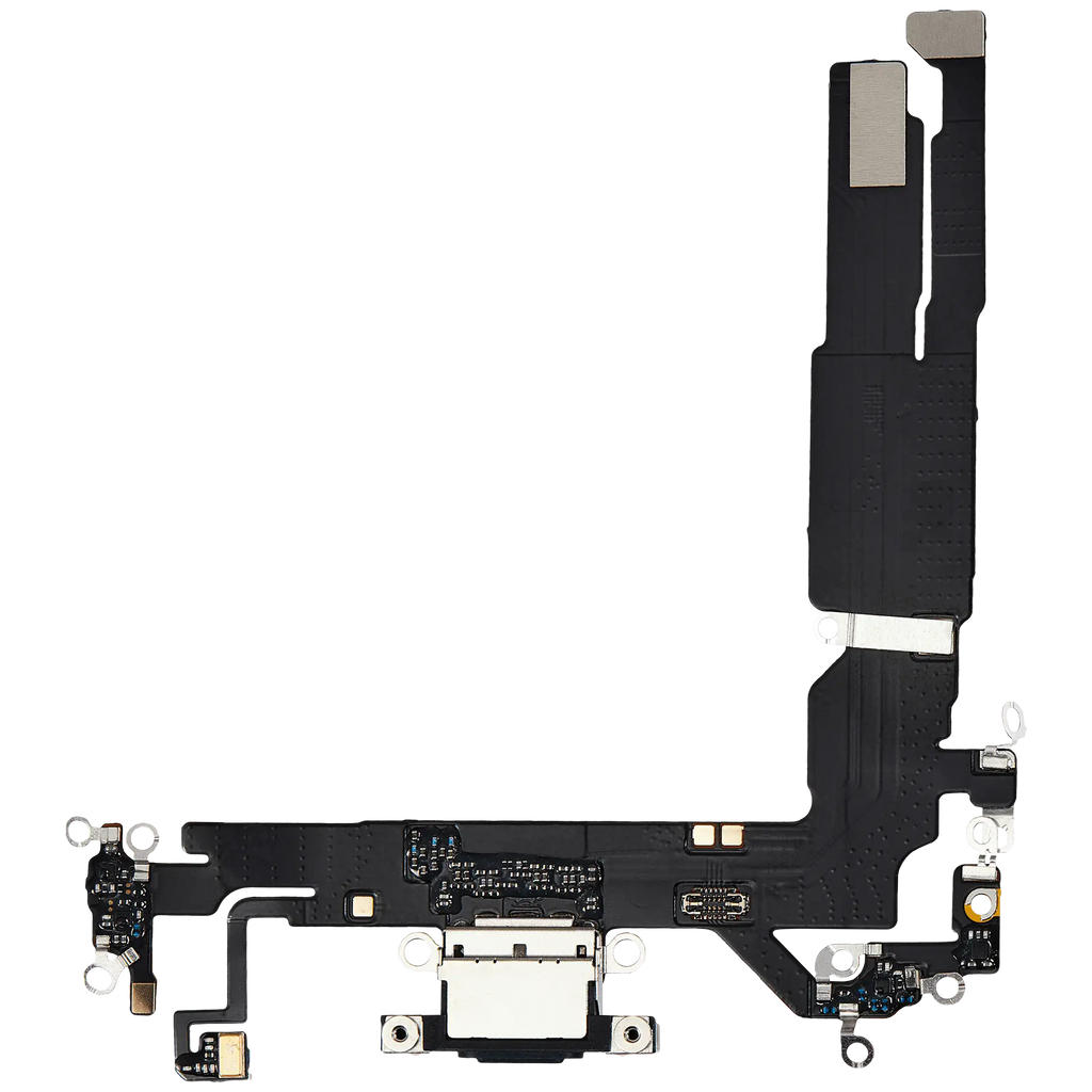 Ladebuchse-Flexkabel für iPhone 16 (Aftermarket Plus) (Schwarz)