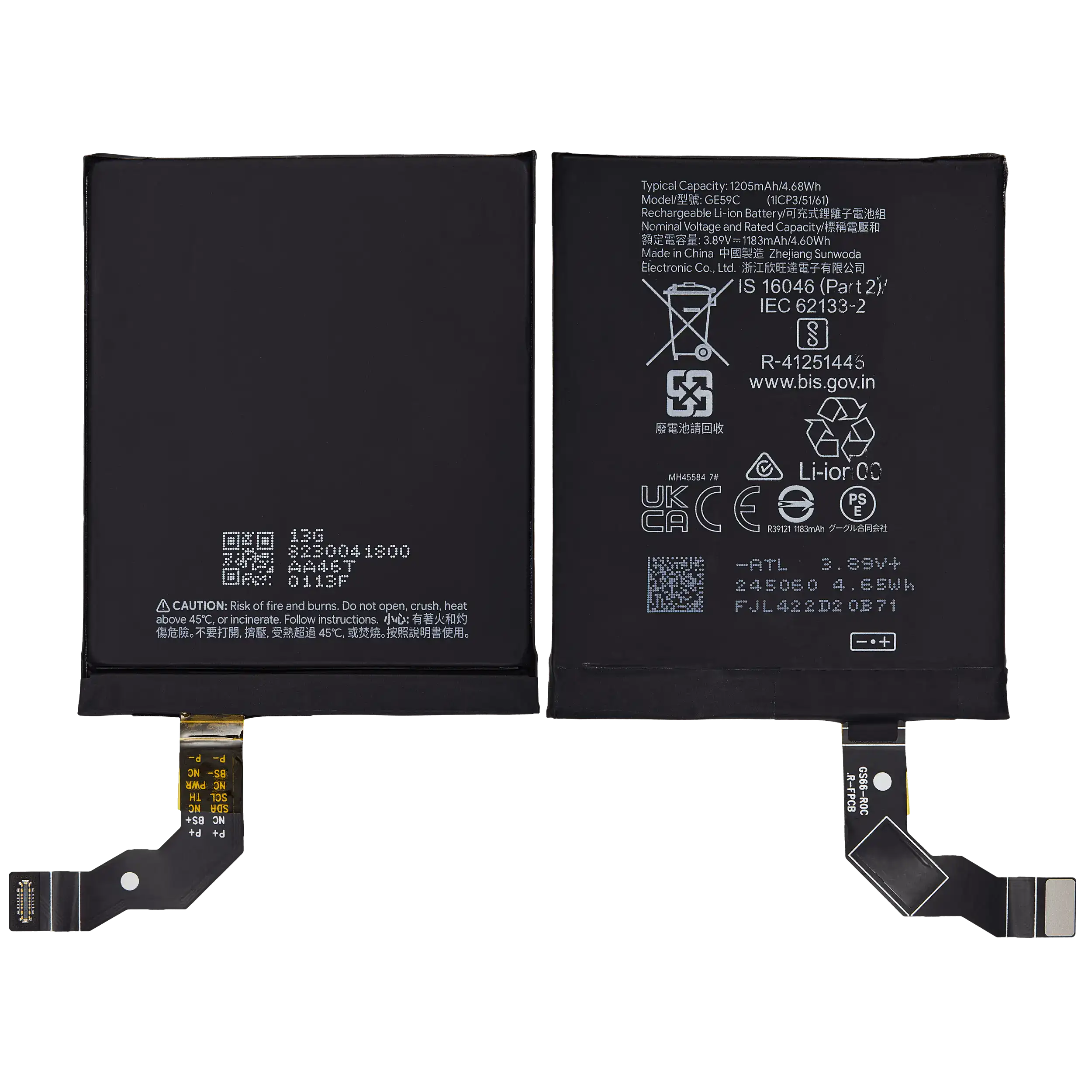 Ersatzakku (Sekundärbatterie) für Google Pixel 9 Pro Fold (GE59C)