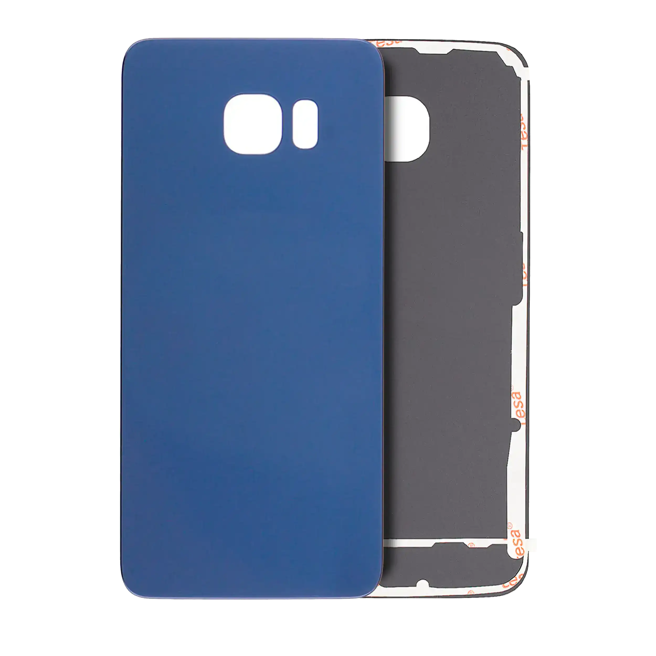 Back Cover Glass for Samsung Galaxy S6 Edge (No Logo) (Aftermarket Plus) (Black Sapphire)