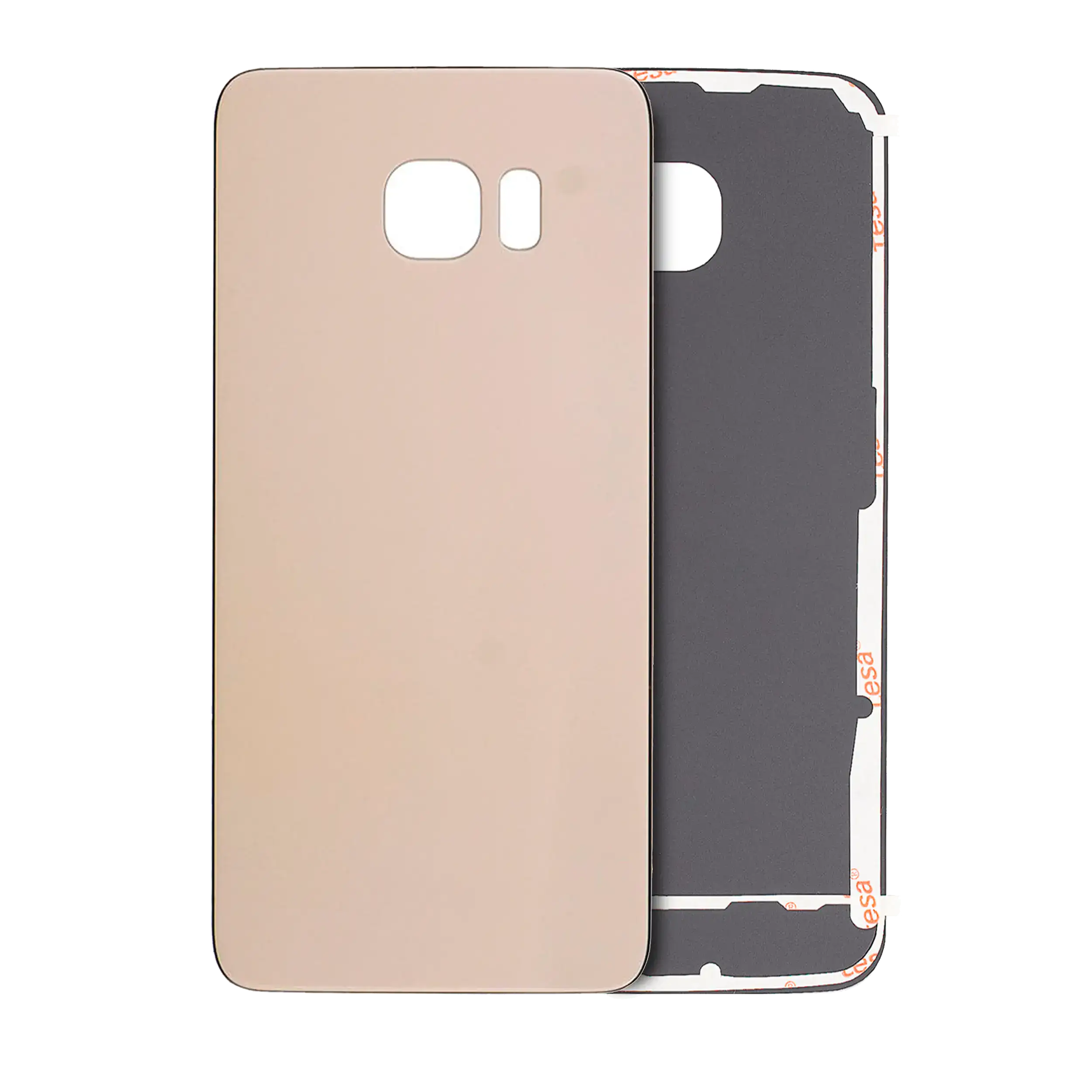 Back Cover for Samsung Galaxy S6 Edge (No Logo) (Aftermarket Plus) (Gold)
