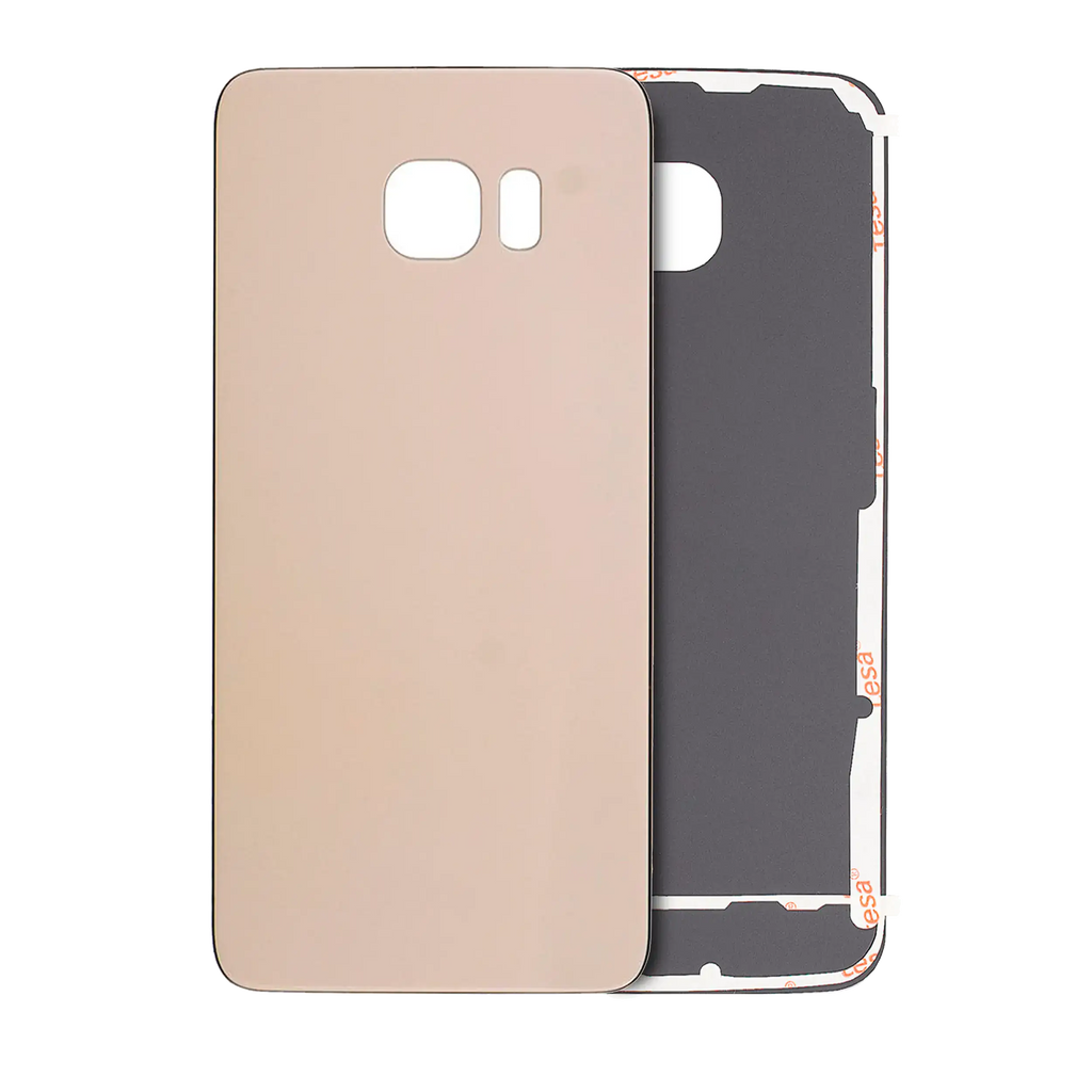 Backcover für Samsung Galaxy S6 Edge (Ohne Logo) (Aftermarket Plus) (Gold)