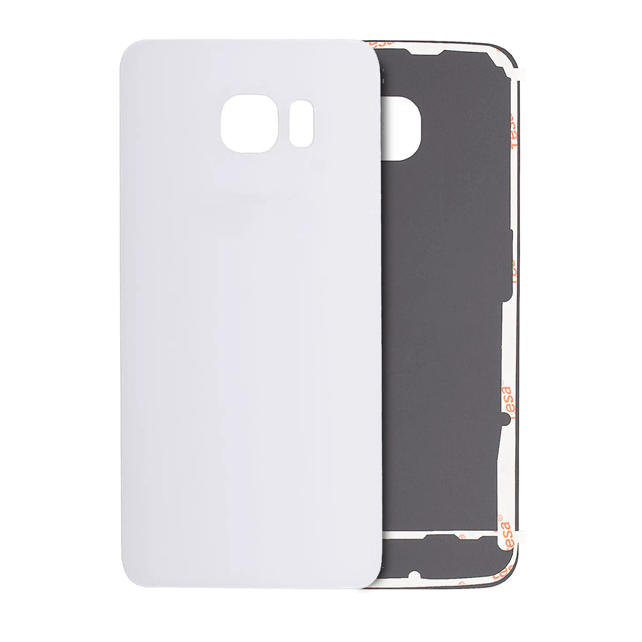 Backcover für Samsung Galaxy S6 Edge (Ohne Logo) (Aftermarket Plus) (Weiß)