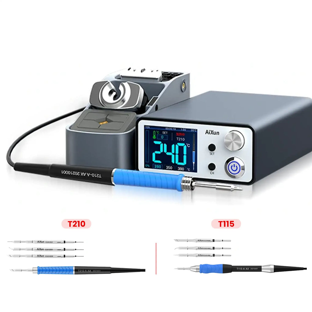 T3B 96W Micro Soldering Station with T210 and T115 Handles (Aixun, 110V/220V)