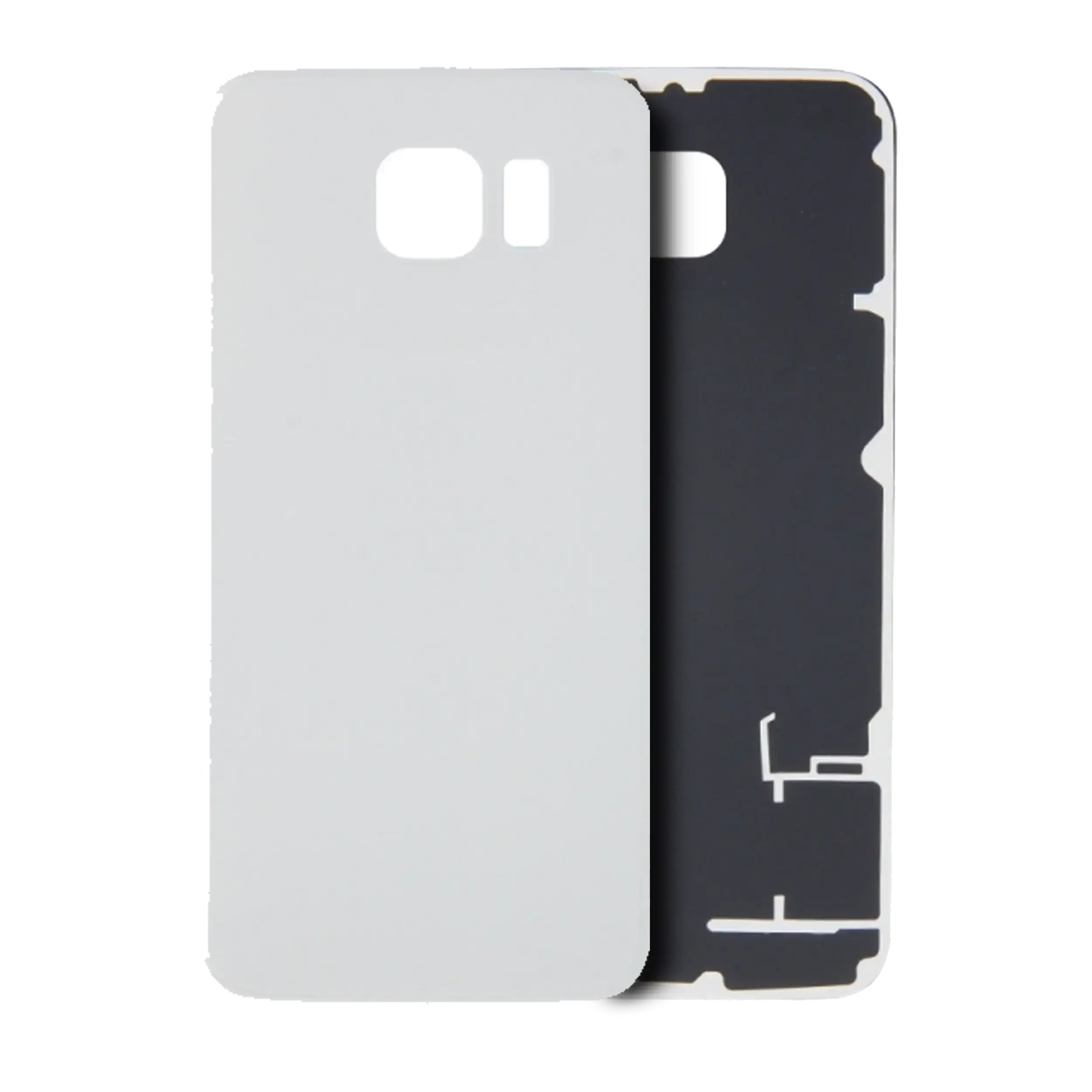 Backcover für Samsung Galaxy S6 (ohne Logo) (Aftermarket Plus) (Weiß)