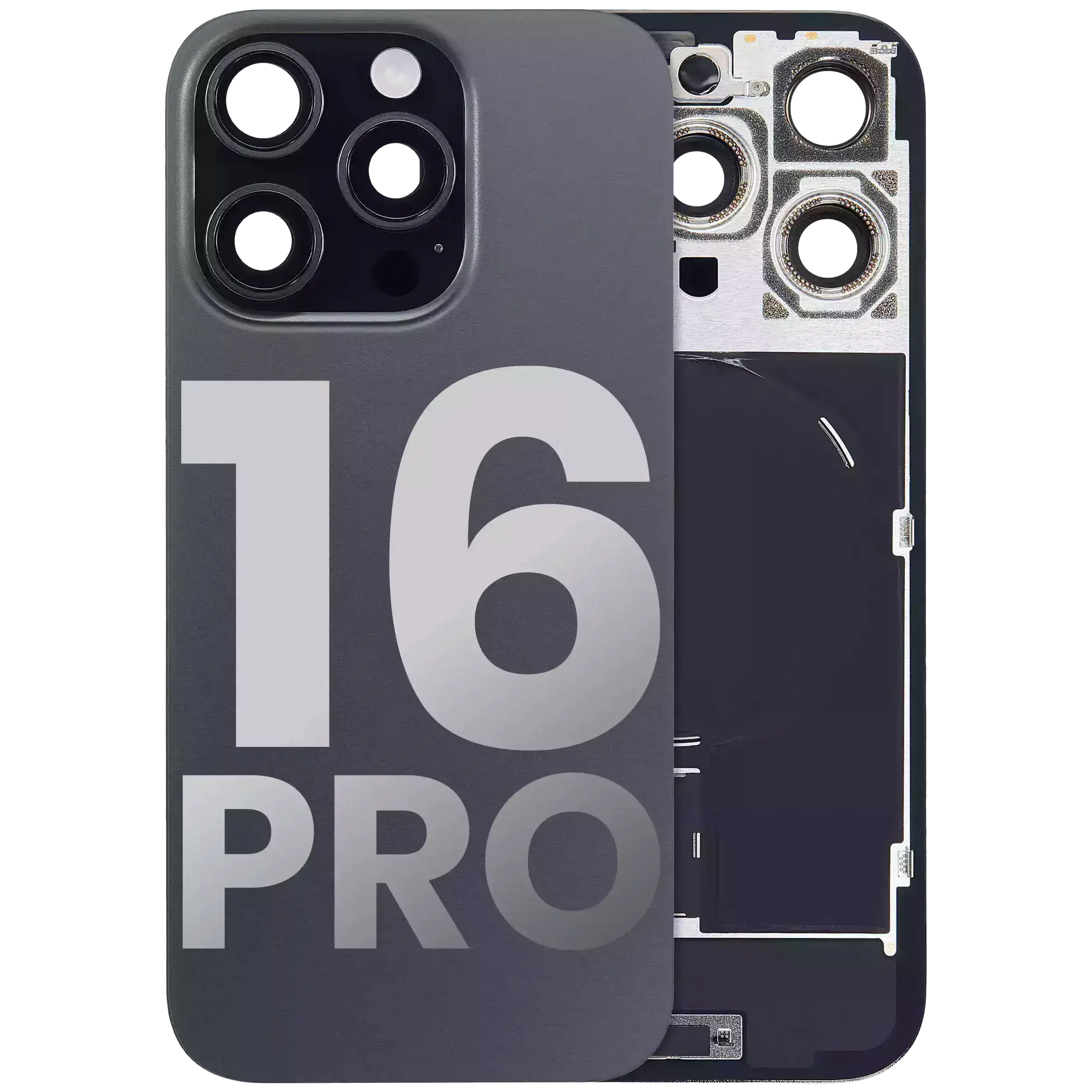Gebrauchter Ausbau/Pull Qualität A – iPhone 16 Pro Backcover Schwarz
