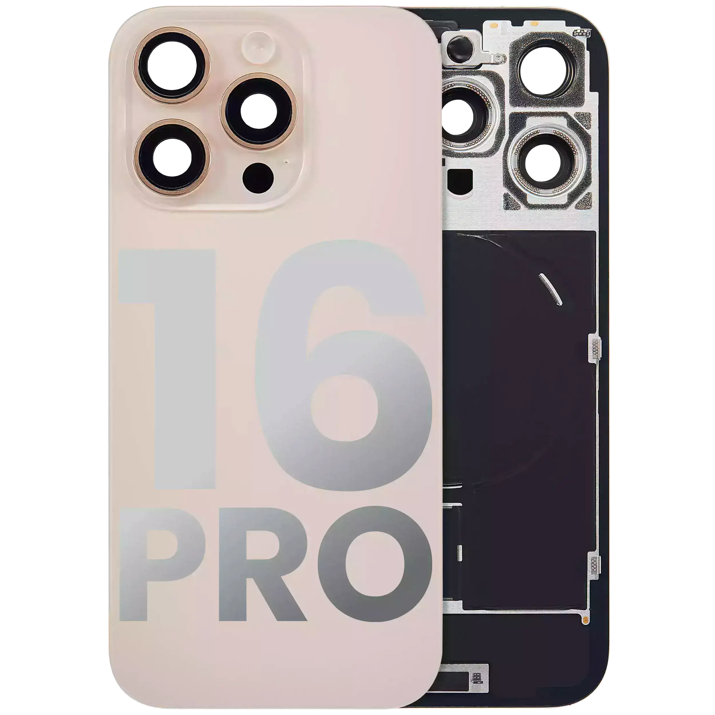 Gebrauchter Ausbau/Pull Qualität A – iPhone 16 Pro Backcover Wüstensand