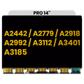 LCD Panel (only) for MacBook Pro 14" A2442 (2021), A2779 (2023), A2918 (2023), A2992 (2023), A3112 (2024), A3401 (2024), A3185 (2024) (Premium)