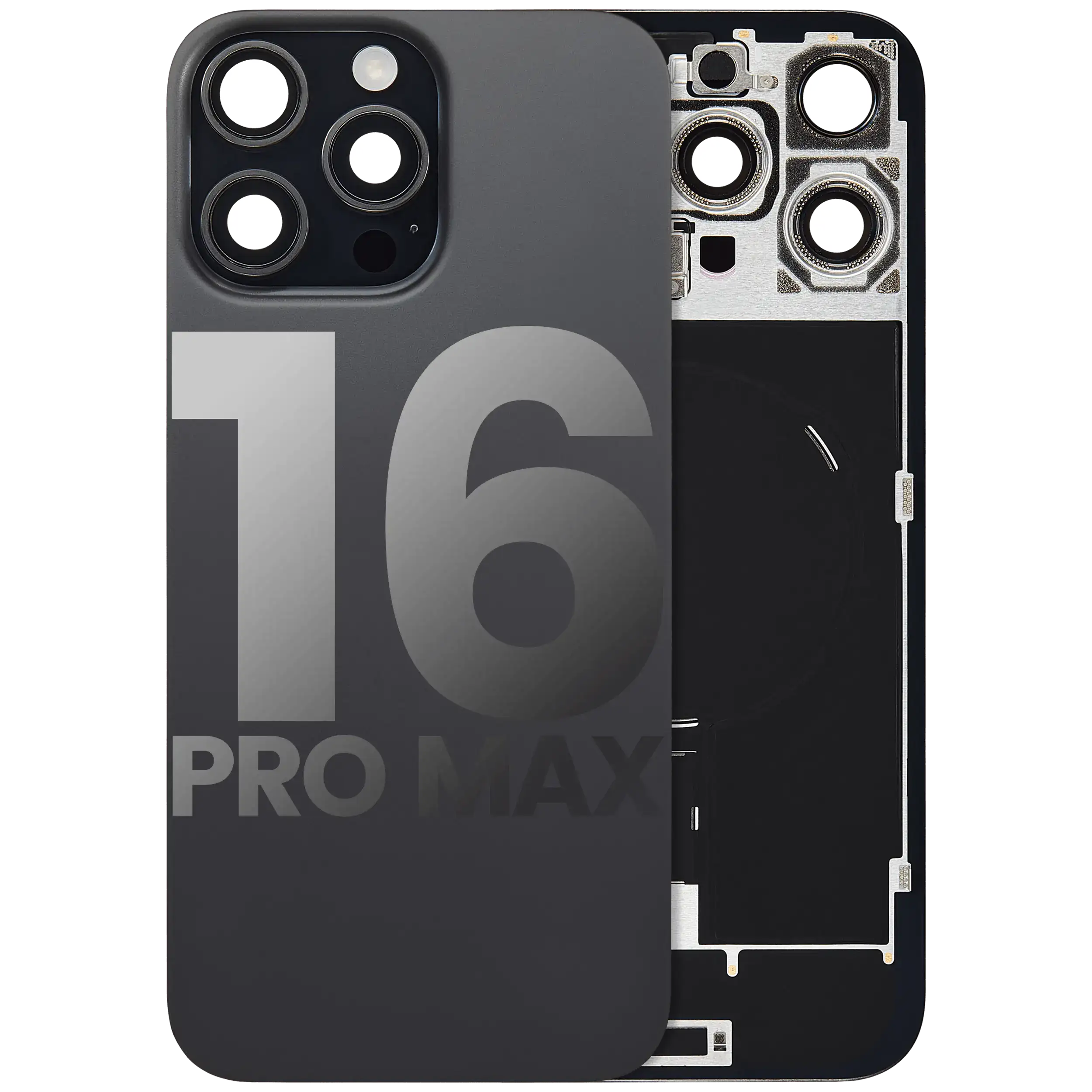 Original Apple-Ausbau B gebraucht – iPhone 16 Pro Max Backcover Schwarz