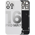 Back Cover with MagSafe Magnet, NFC, and Flash Flex Cable for iPhone 16 Pro Max (Used OEM Pulled, Quality B) (White Titanium)