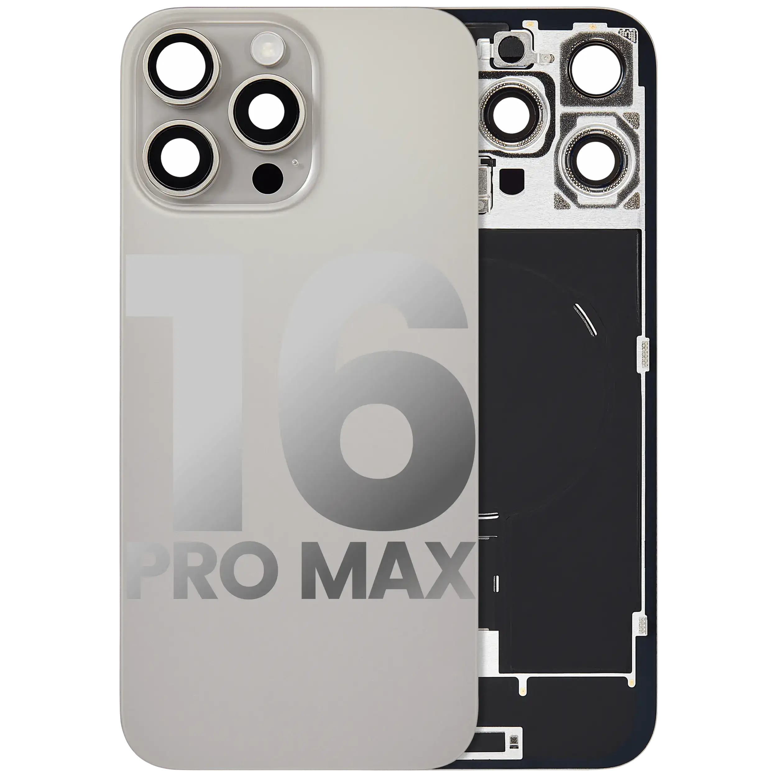 Original Apple-Ausbau B gebraucht – iPhone 16 Pro Max Backcover Natur