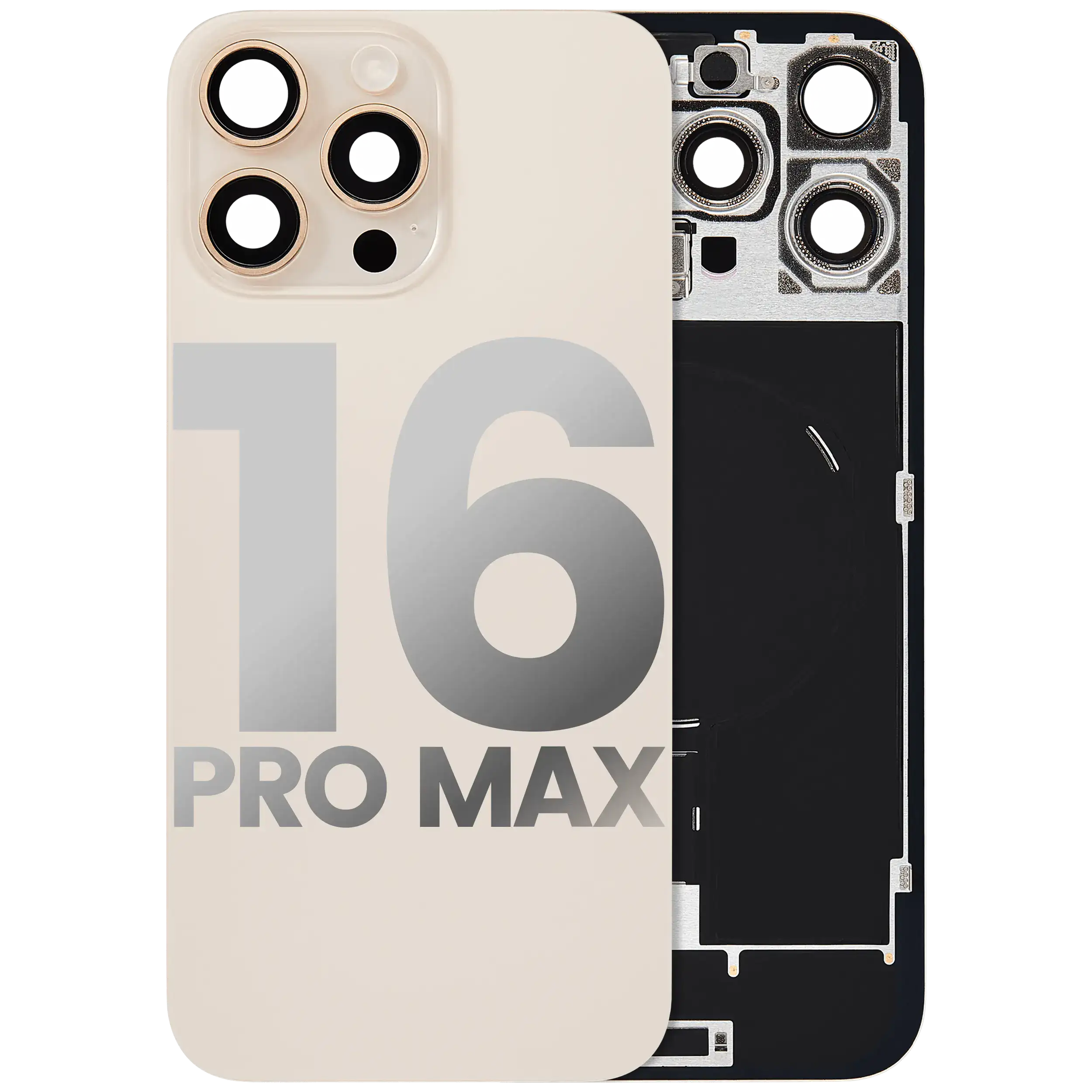 Original Apple-Ausbau B gebraucht – iPhone 16 Pro Max Backcover Wüstensand
