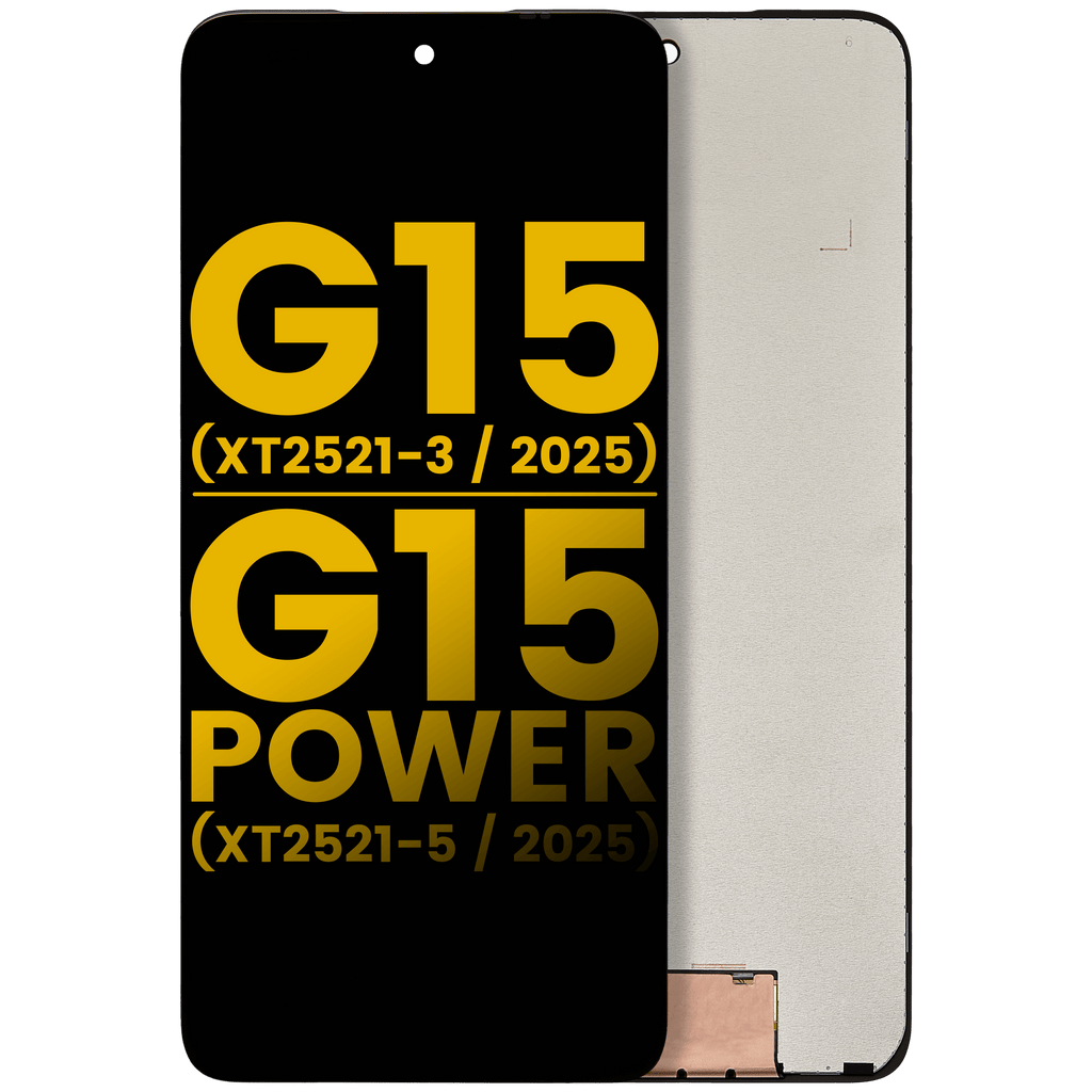 LCD-Display ohne Rahmen für Motorola Moto G15/G15 Power 2025 Refurbished