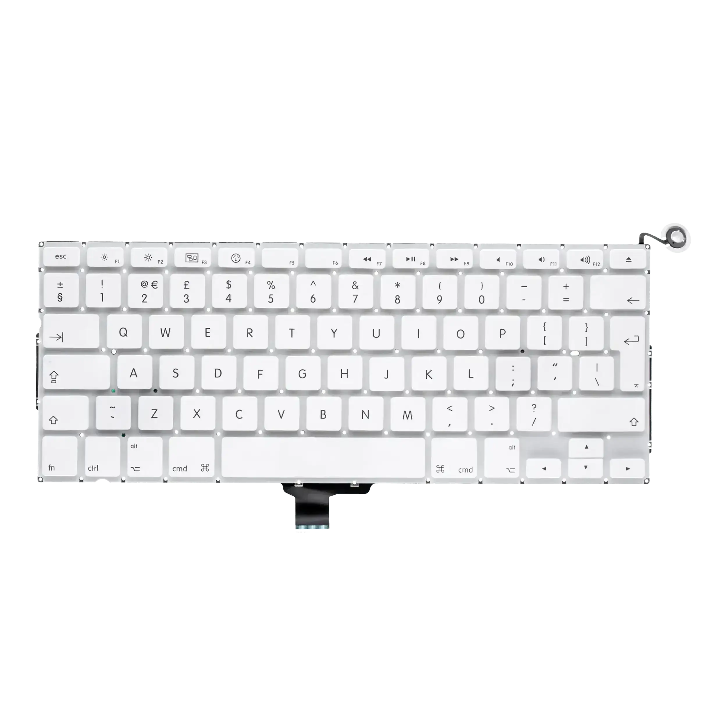 Tastatur mit Hintergrundbeleuchtung & Schrauben für MacBook 13" A1342 (UK)