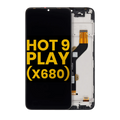 LCD-Display mit Rahmen für Infinix Hot 9 Play (X680) (Refurbished) (Alle Farben)