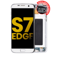 OLED-Display mit Rahmen Samsung Galaxy S7 Edge Refurbished White Pearl