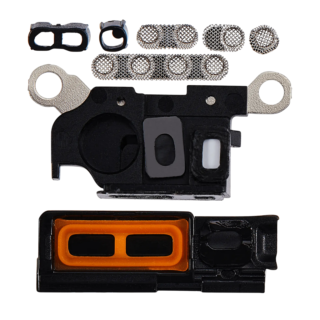 Lautsprecher-/Mikrofon-Gitter für iPhone 15 Pro (Schwarz Titanium) (10er-Pack)