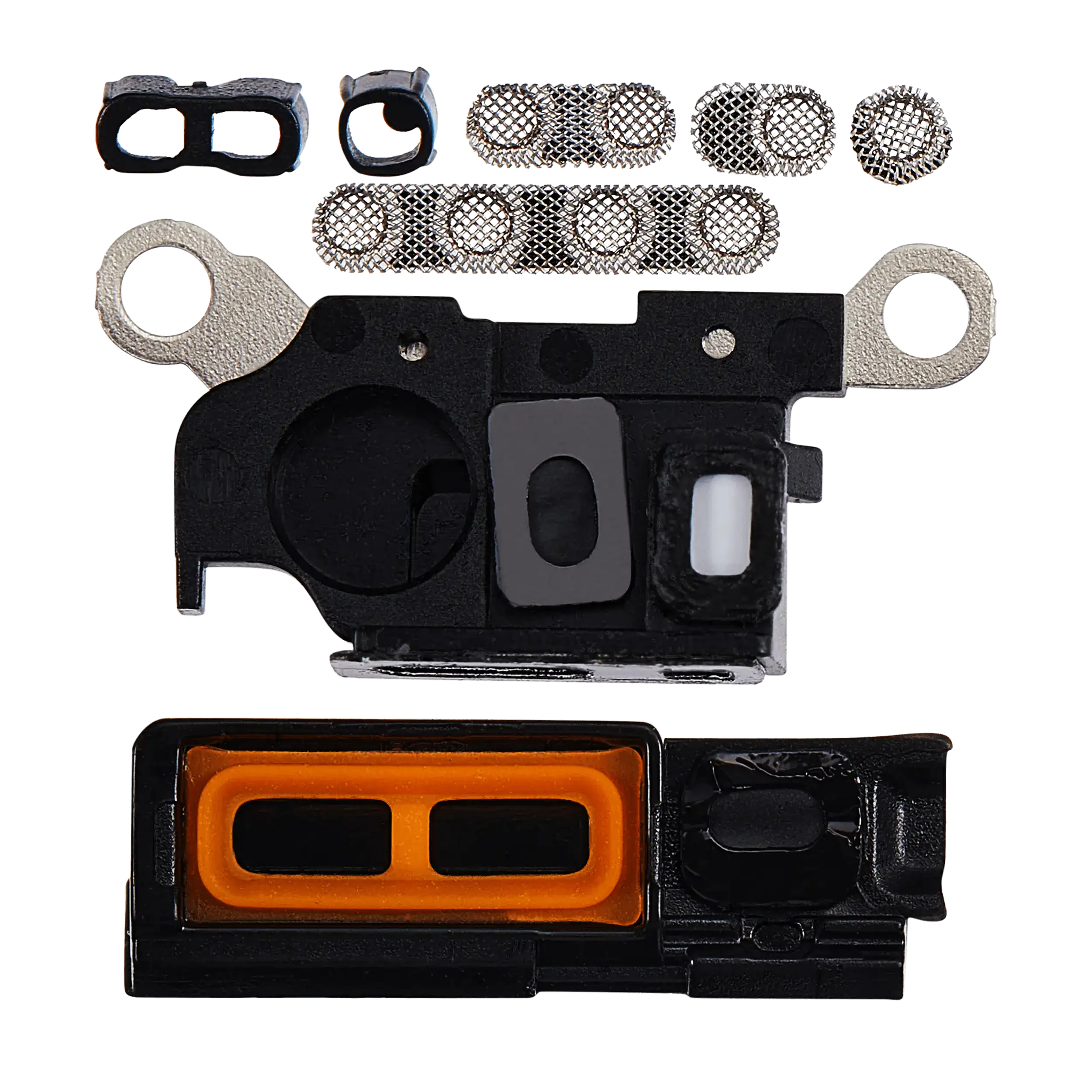 Lautsprecher-/Mikrofon-Gitter für iPhone 15 Pro (Schwarz Titanium) (10er-Pack)