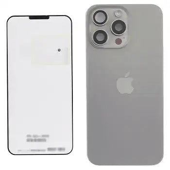 Back Cover with MagSafe Magnet, NFC, and Flash Flex Cable for iPhone 15 Pro Max (Original OEM, Natural Titanium)