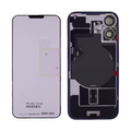 Back-Glas mit MagSafe-Magnet, NFC und Blitz-Flexkabel für iPhone 16 (Genuine OEM) (UK / EU Version) (Schwarz)