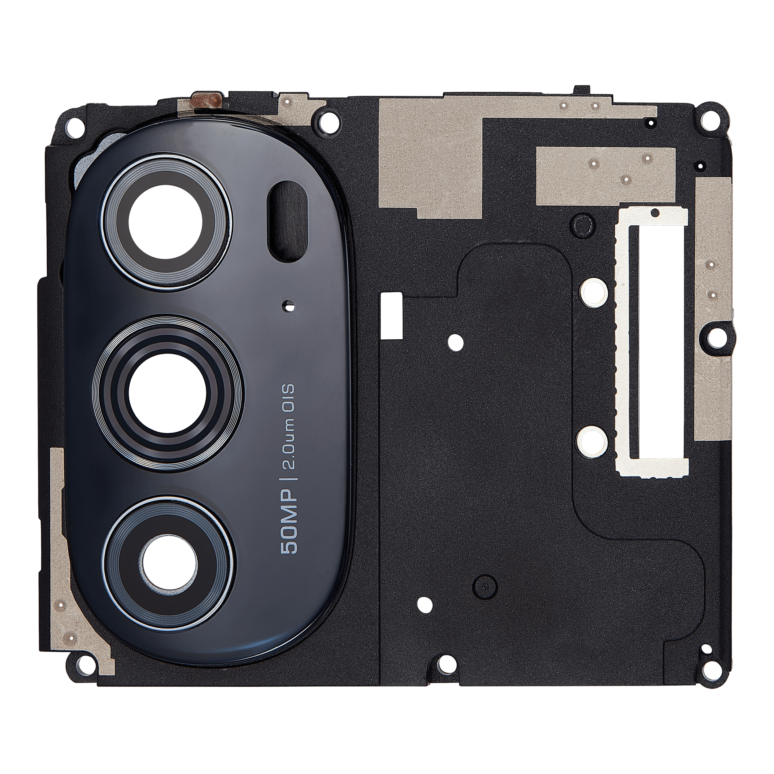 Antennenabdeckung mit Kameralinse hinten f. Moto Edge Plus/30 Pro/X30 Schwarz
