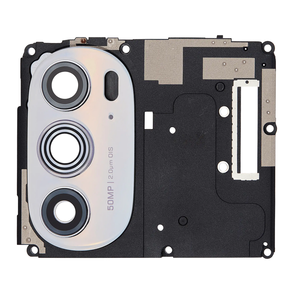 Antenna Cover with Rear Camera Lens for Motorola Moto Edge Plus / Edge 30 Pro (XT2201-1/4) / Edge X30 5G (XT2201 -2/6 /2022) (White)