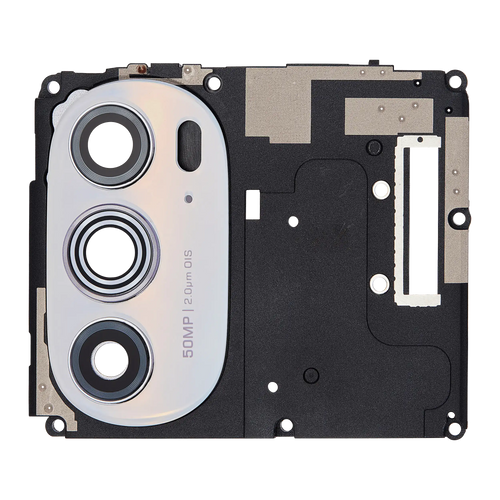 Antennenabdeckung mit Kameralinse hinten für Moto Edge Plus/30 Pro, Weiß