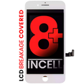 LCD-Display mit Stahlplatte für iPhone 8 Plus (XO7 Incell, Weiß)