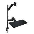 Height-Adjustable Sit-Stand Desk Mount Workstation for Monitor and Keyboard Mount-It MI-7921