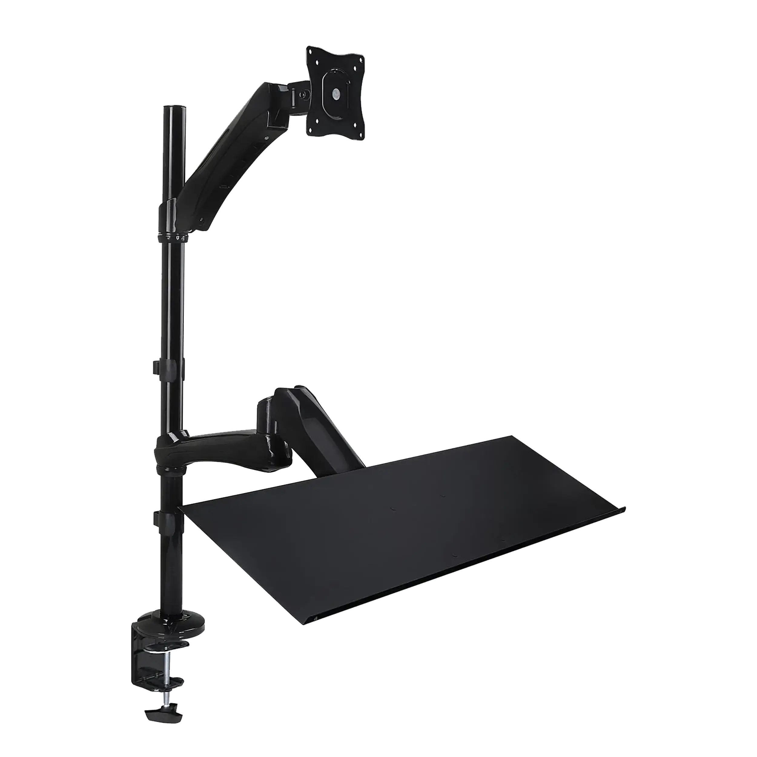 Height-Adjustable Sit-Stand Desk Mount Workstation for Monitor and Keyboard Mount-It MI-7921