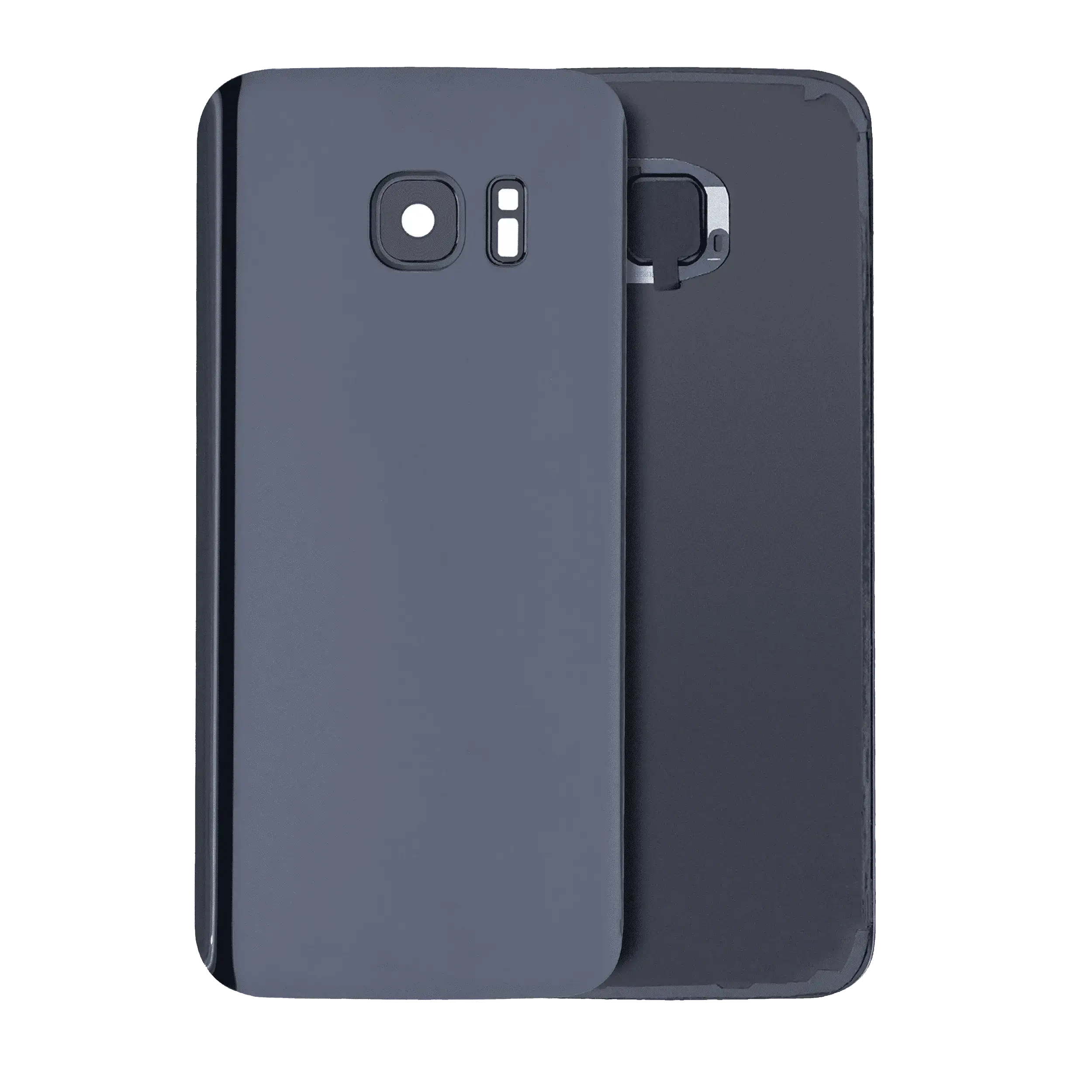 Backcover mit Kameralinse Samsung Galaxy S7 ohne Logo Aftermarket Plus Schwarz