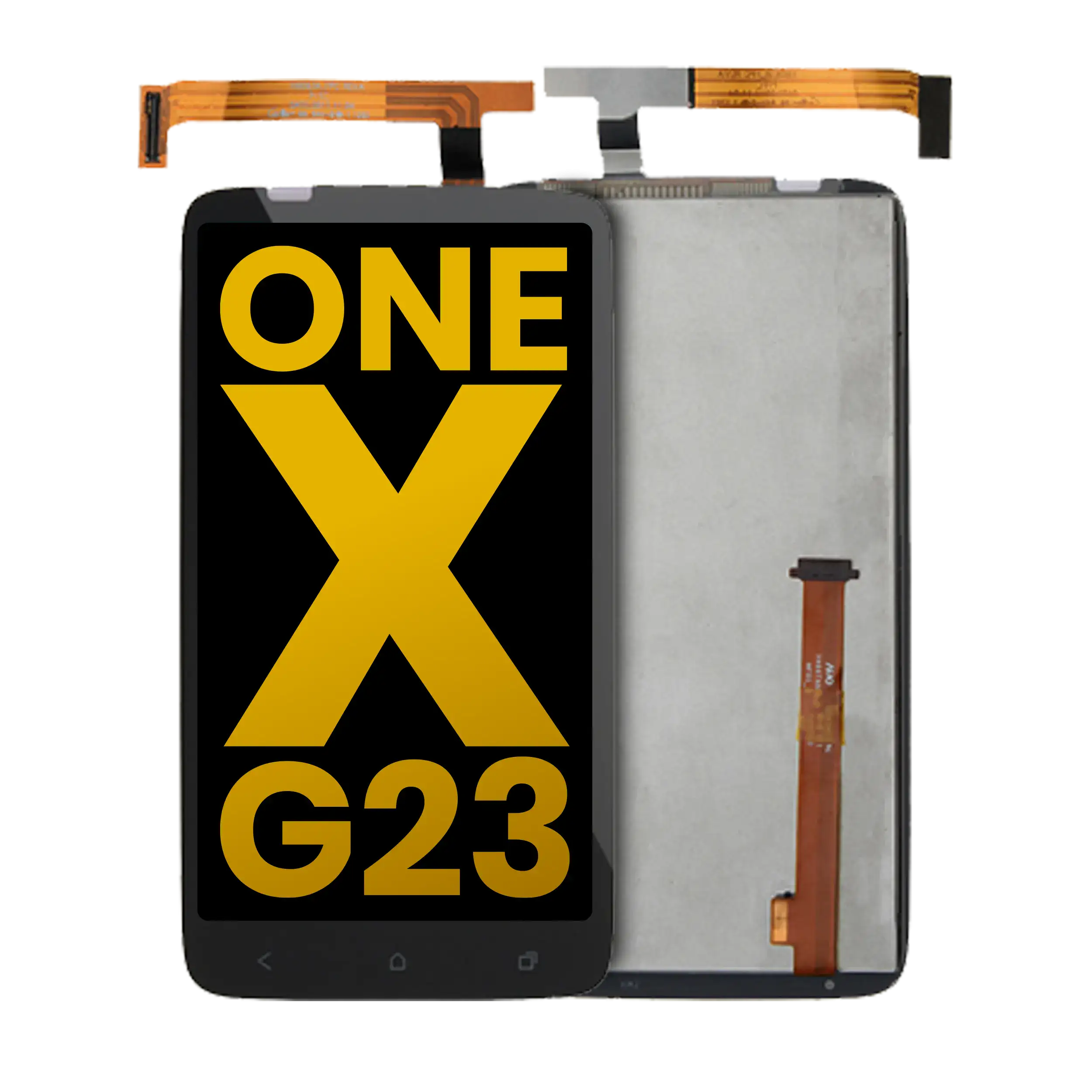 LCD-Display ohne Rahmen für HTC ONE X G23 (Schwarz)