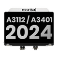LCD Display (Glossy) MacBook Pro 14" (A3112 / A3401 / A3185 / A3434) (Late 2024-Late 2025) (Used OEM, Grade A) (Space Black)