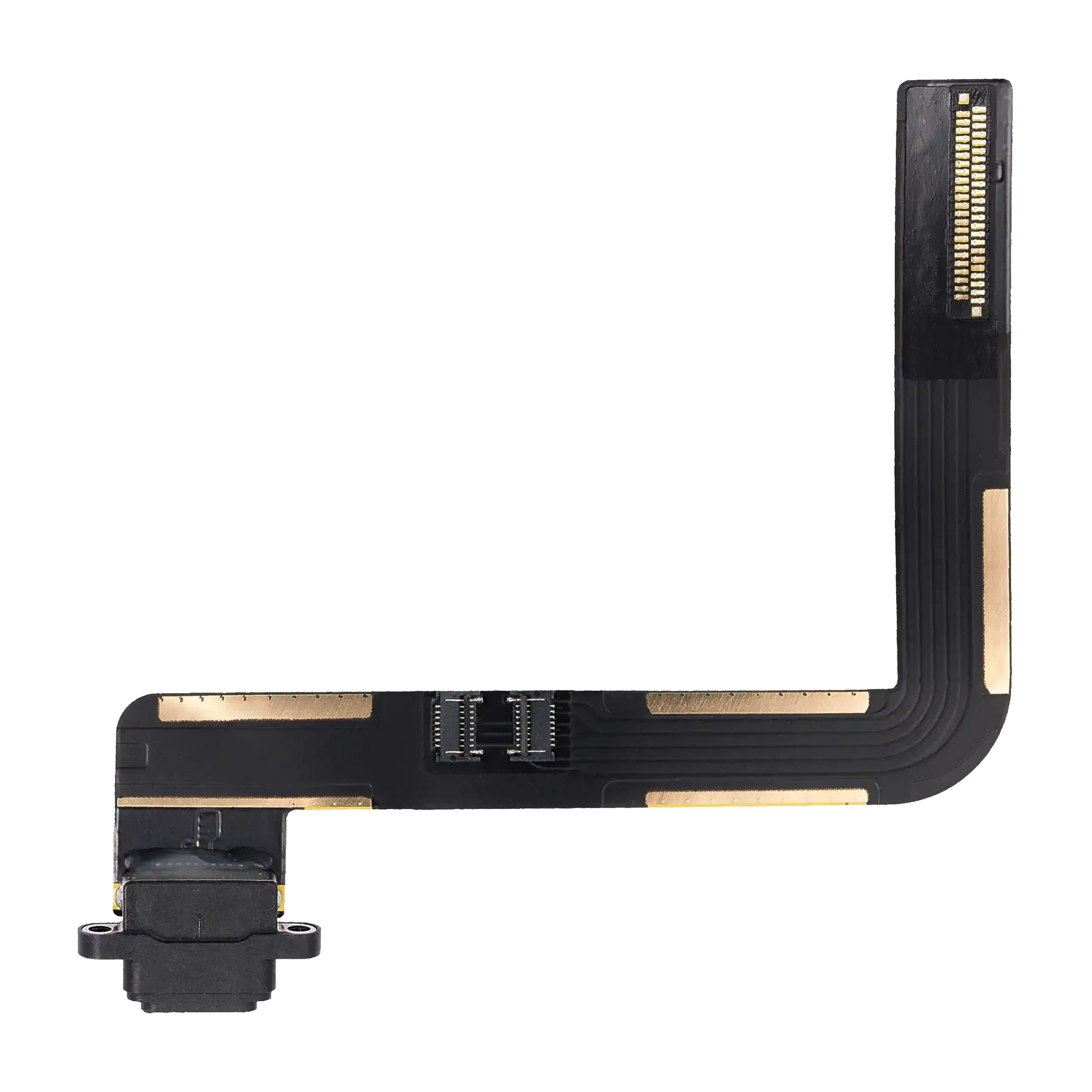 Ladebuchse-Flexkabel iPad Air 1/5/6 (Lötarbeit) Premium Schwarz
