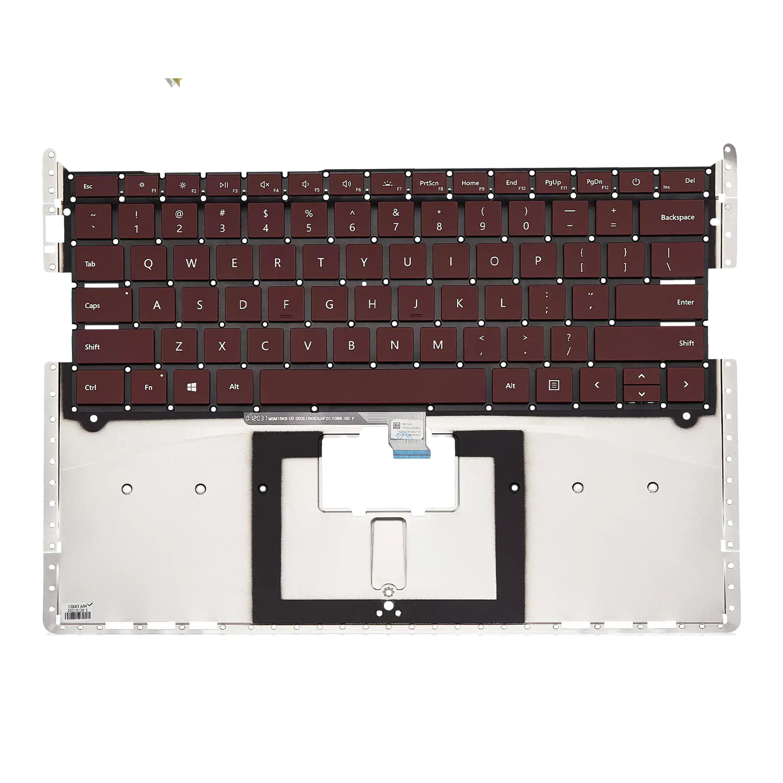 Tastatur für Microsoft Surface Laptop 1 / Laptop 2 13.5" (1769) – Rot