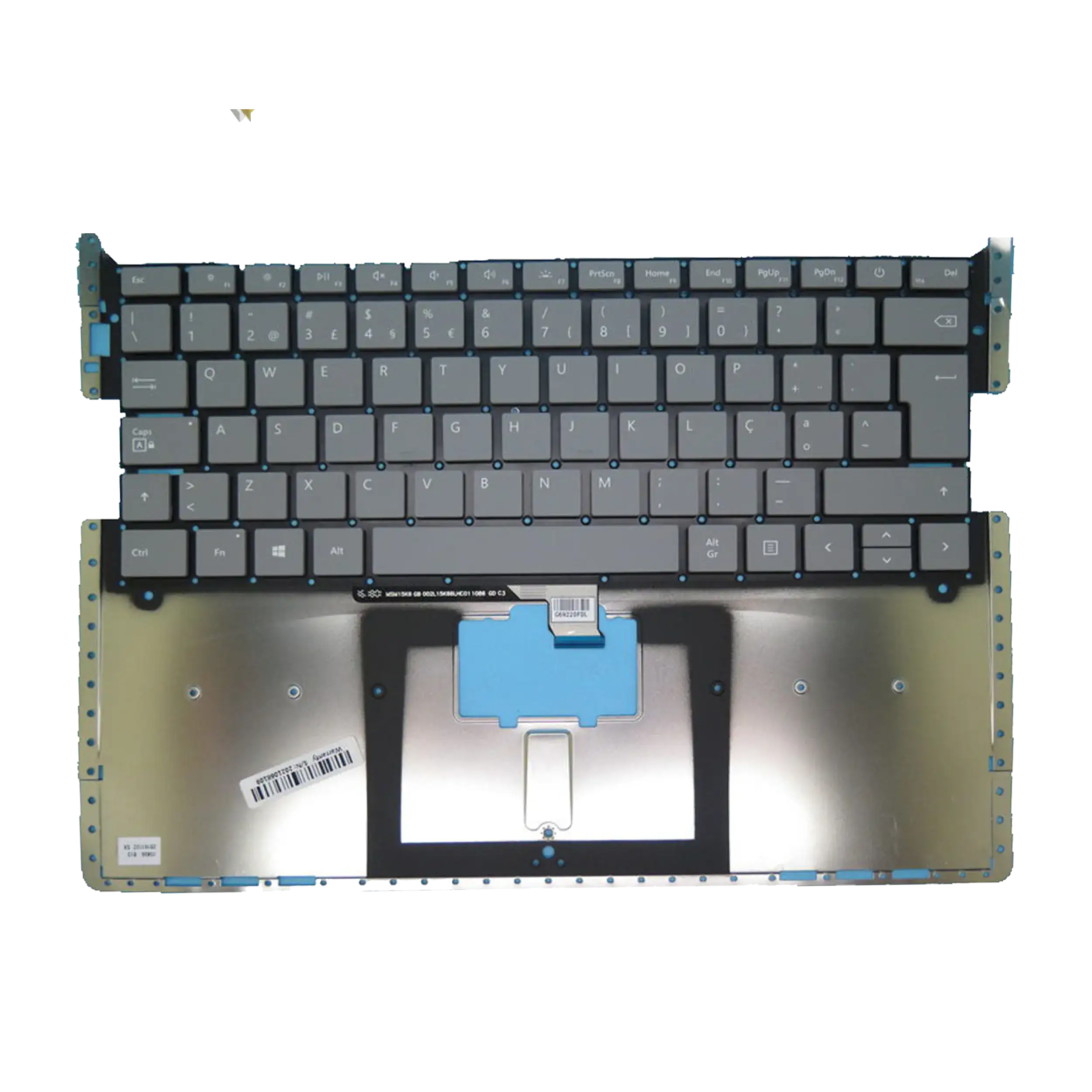 Tastatur für Microsoft Surface Laptop 1 / Laptop 2 13.5 Zoll (1769) Grau