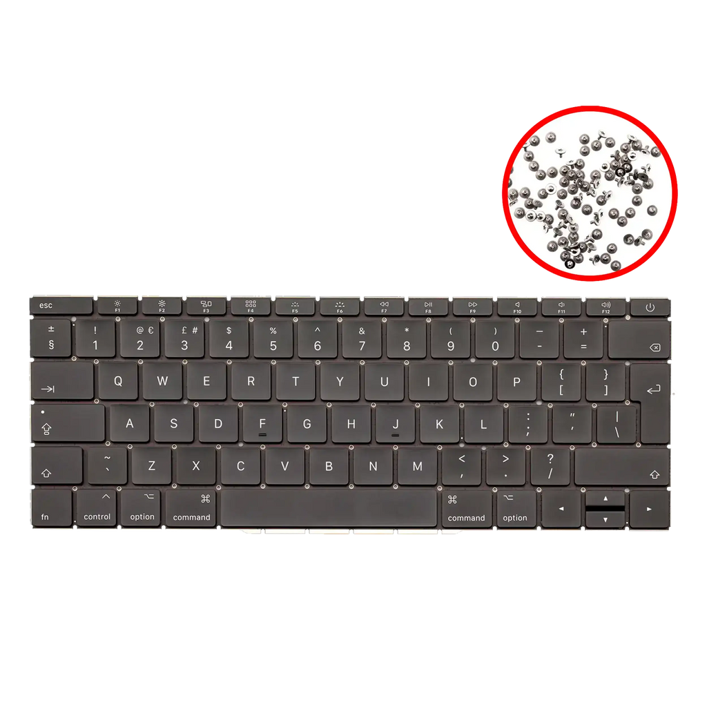 Beleuchtete Tastatur mit Schrauben für MacBook Pro 13" A1708 2016-2017 UK