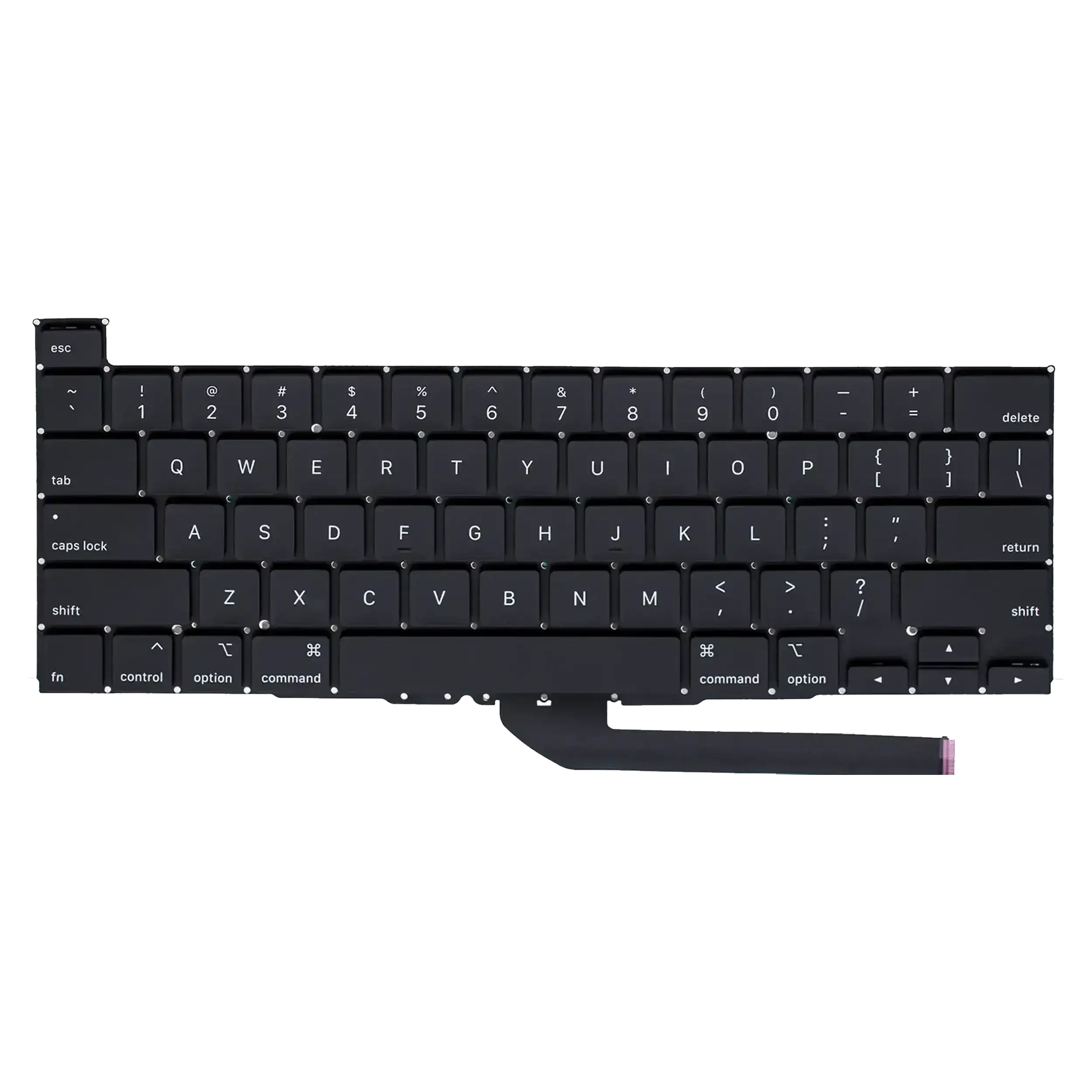 Backlit Keyboard with Screws for MacBook Pro 16" (A2141 / Mid 2019) (US English)