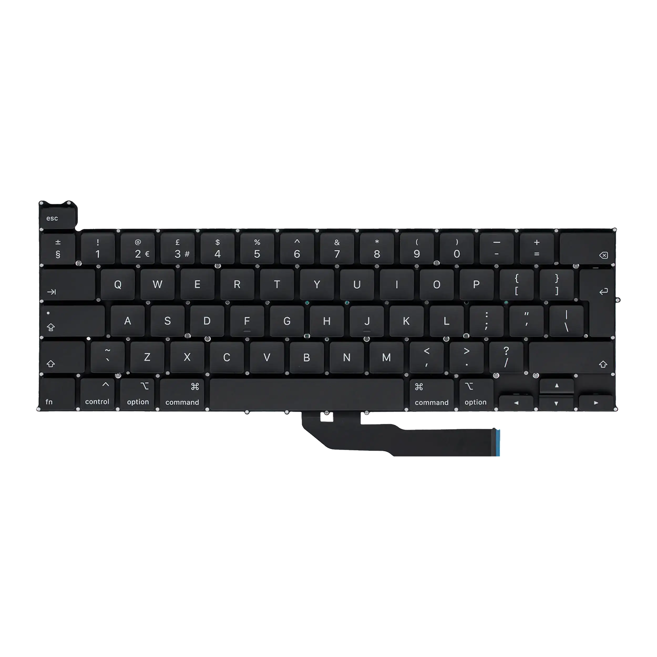 Backlit Keyboard with Screws for MacBook Pro 13" A2251 (2020) (UK English)