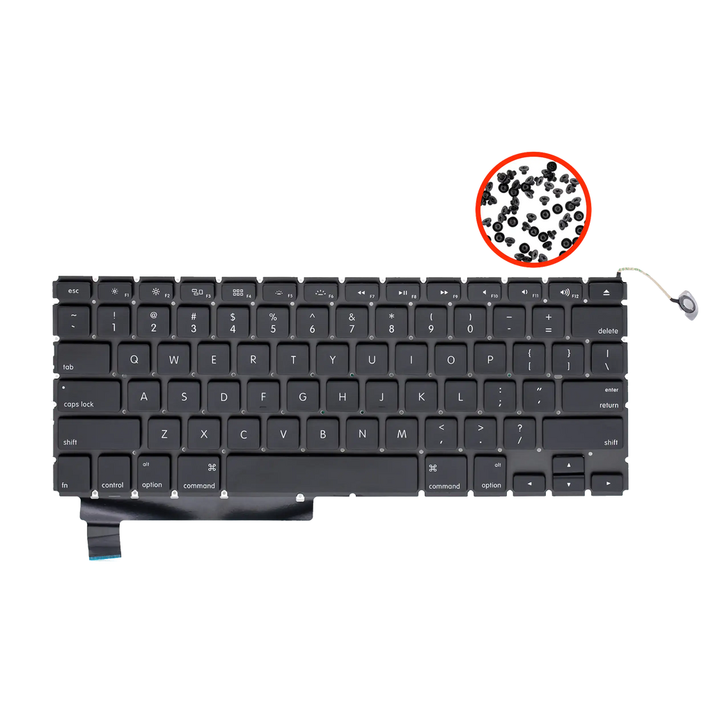 Apple MacBook Pro 15" A1286 US Tastatur mit Hintergrundbeleuchtung & Schrauben